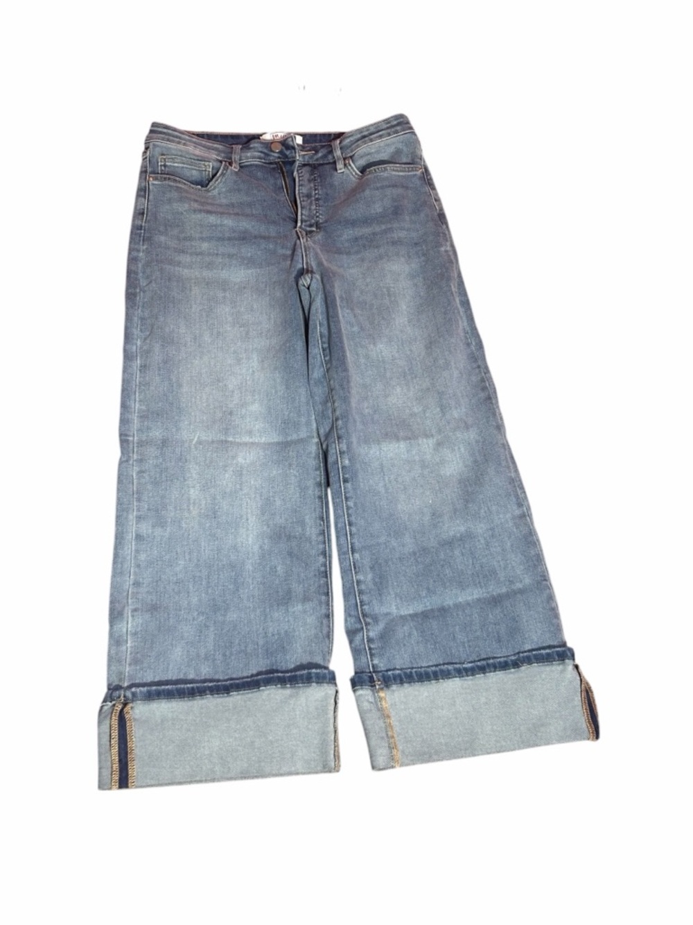 MOCO High Rise Wide Leg Cuffed Jeans Size 11/30